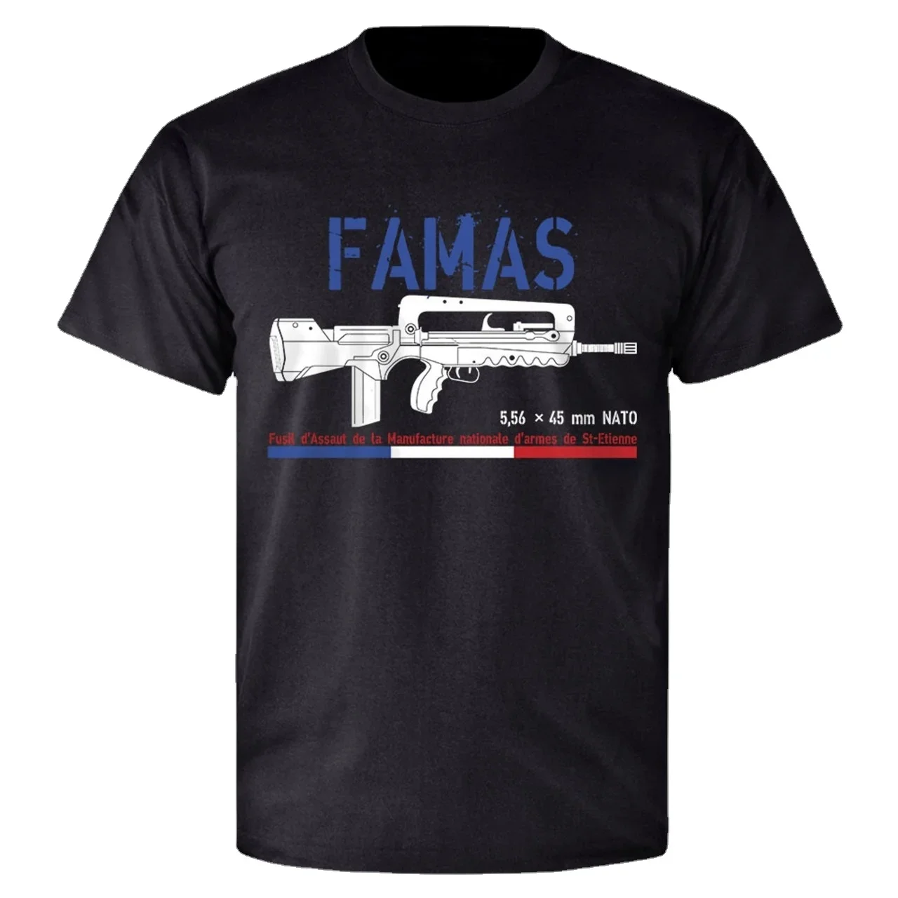 France FAMAS Assaut Rifle T-Shirt. Premium Cotton Short Sleeve O-Neck Mens T Shirt New S-3XL
