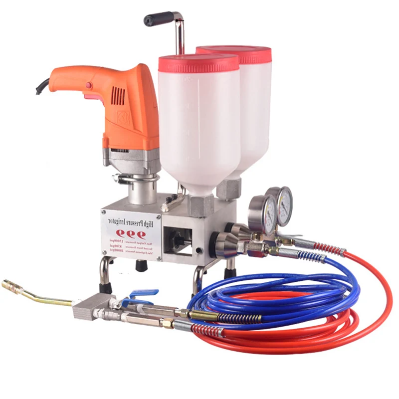 220V/1100W Two-Component Grouting Machine High Permeability Two-Component Polyurethane Foam/Epoxy Resin Grouting Machine