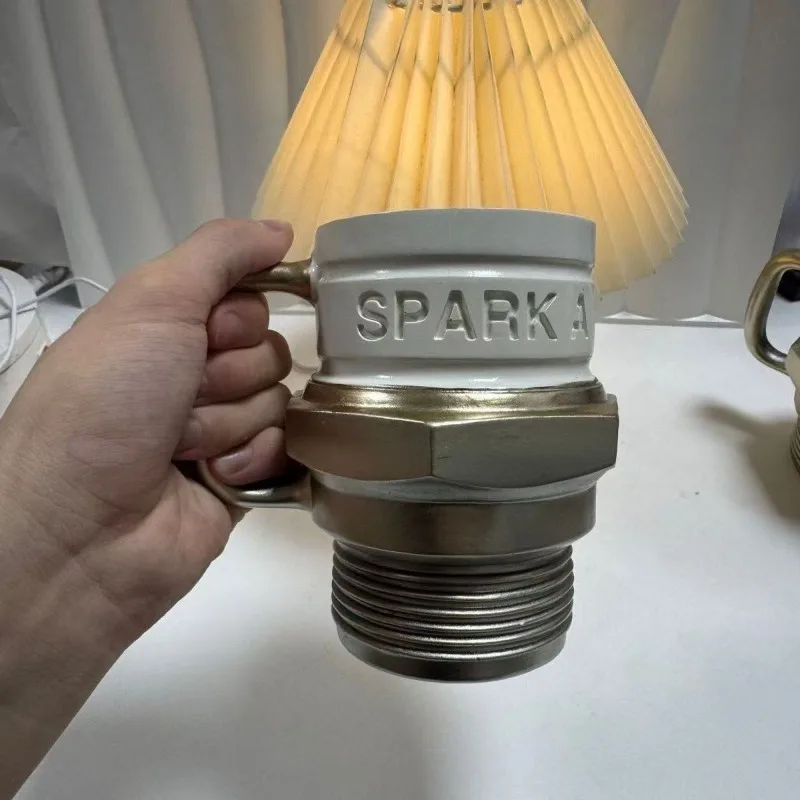Stainless Steel Mug Creative Spark Plug Coffee Cup Modern Distinctive Household Drinkware Kitchen Dining Furniture Accessories