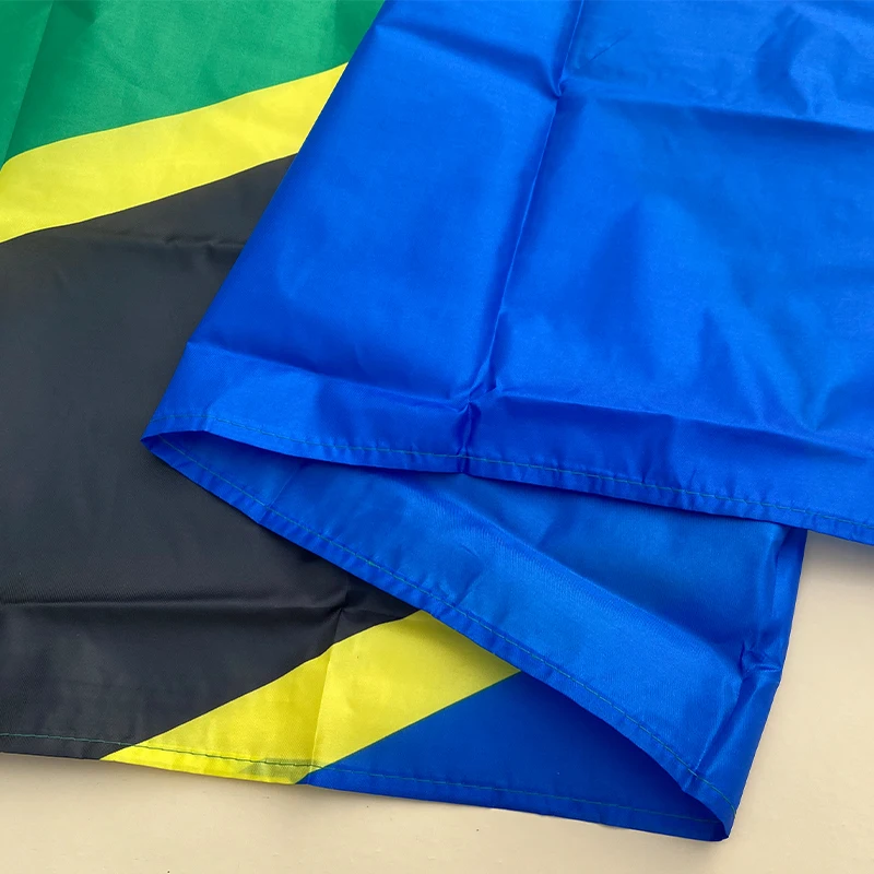 EOODLOVE FLAG Tanzania Flag 90 * 150cm Polyester Fiber Hanging Tanzania Indoor and Outdoor Banner Decorative Flag