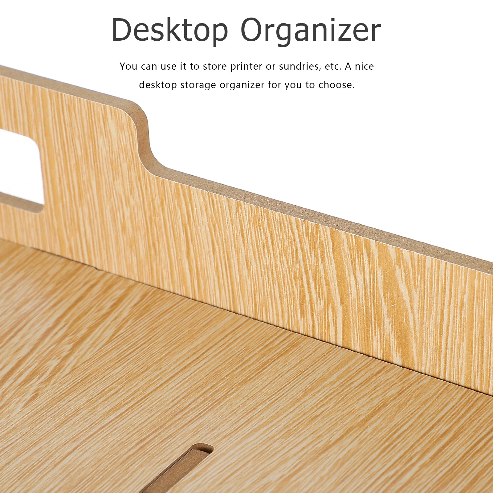 

Wooden Multi-Layer Desktop Storage Rack Printer Stand Sundries Organizer for Office Home Desktop Workspace Storage Rack