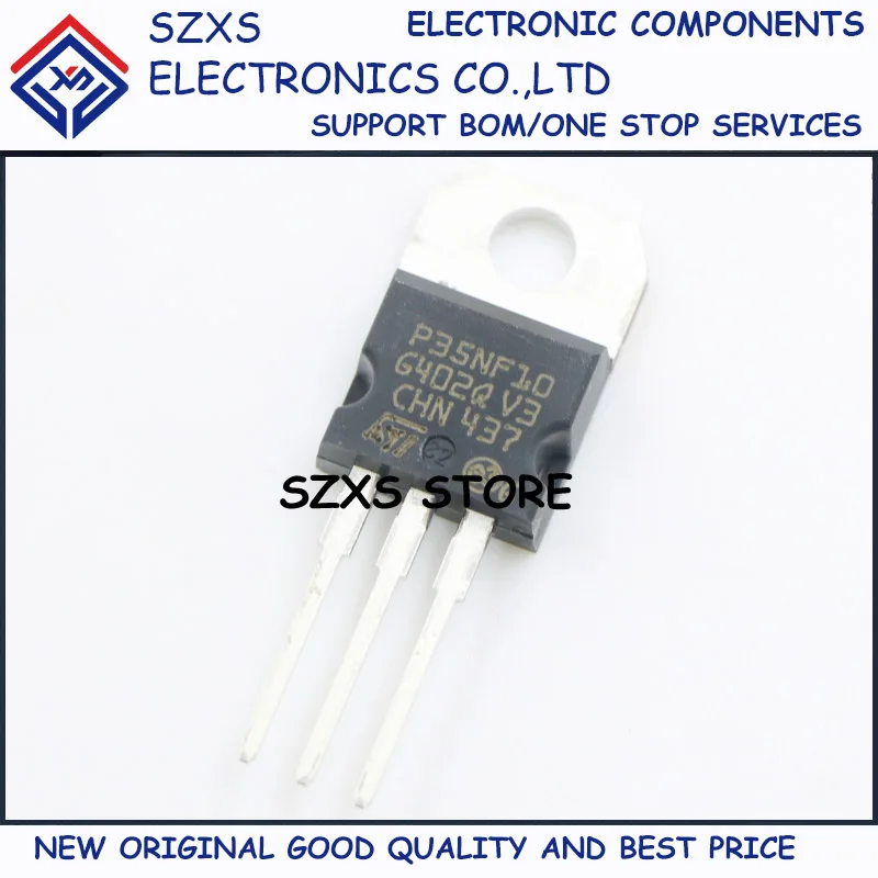 

New Original 10Pcs P35NF10 STP35NF10 TO-220 100V 35A MOSFET Field Effect Transistor In Stock Electronic Components Good Quality