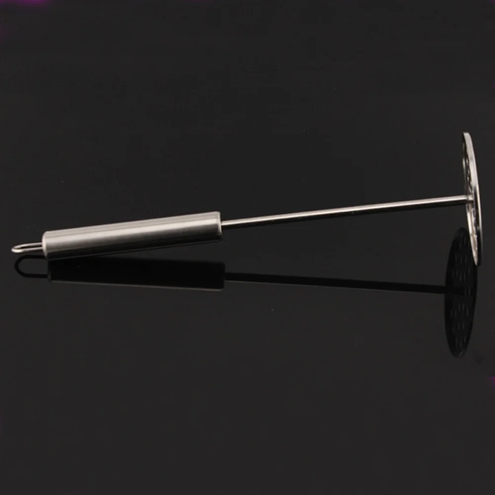

Heavy Duty Stainless Steel Potato Ricer Round Manual Food Smasher Long Handle Vegetable Masher Kitchen Tool Mashed Potatoes