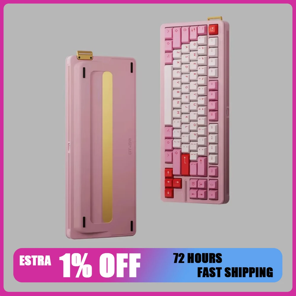 

KBDfans GT-80 Keyboard Aluminum Shell GT 80 Magnetic Axis Wooting 80HE Magnetic Axis Keyboard Aluminum Shell For Pc Accessories