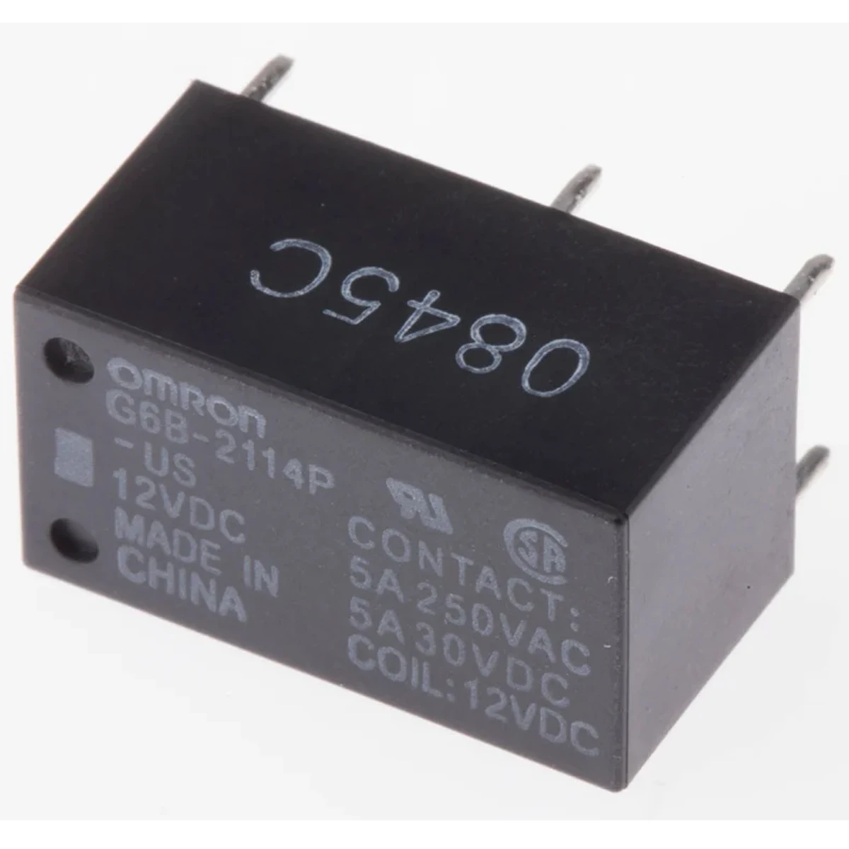 5 قطعة الأصلي G6B-2114P-US-5VDC G6B-2114P-US DC5V G6B-2114P-US-12VDC DC12V G6B-2114P-US-24VDC DC24V التتابع DPST 5A 6-pin THT