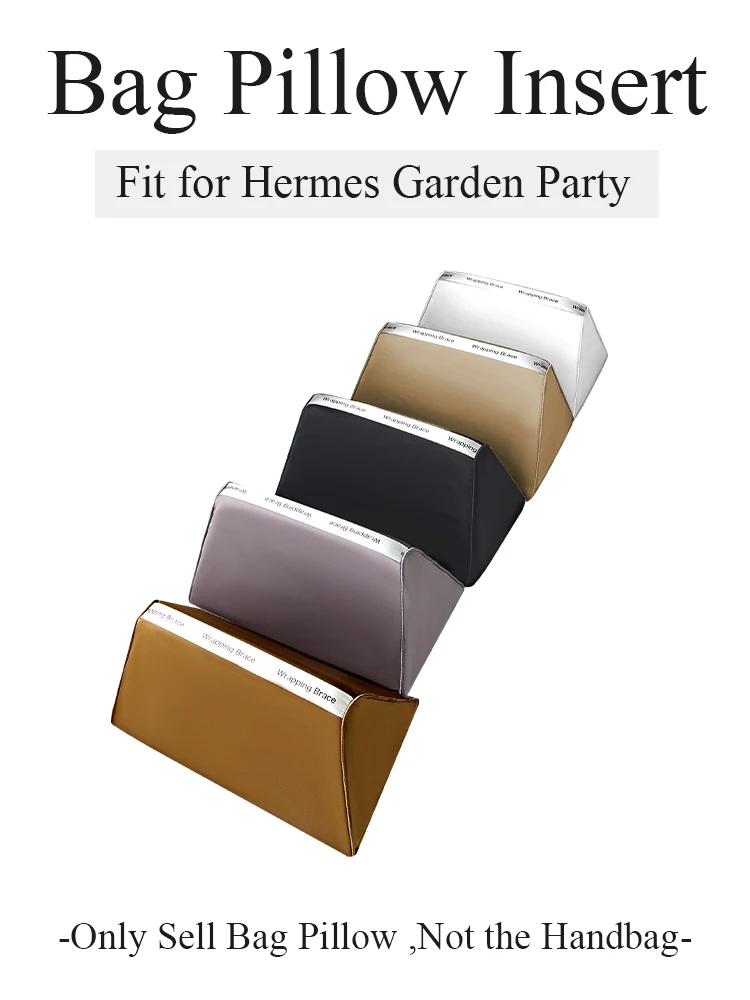 Silk Satin Purse Pillow Insert Fit for Hermes Garden Party, Inside Bag Pillow Organizer Insert Lightweight Bag Shape Supporter