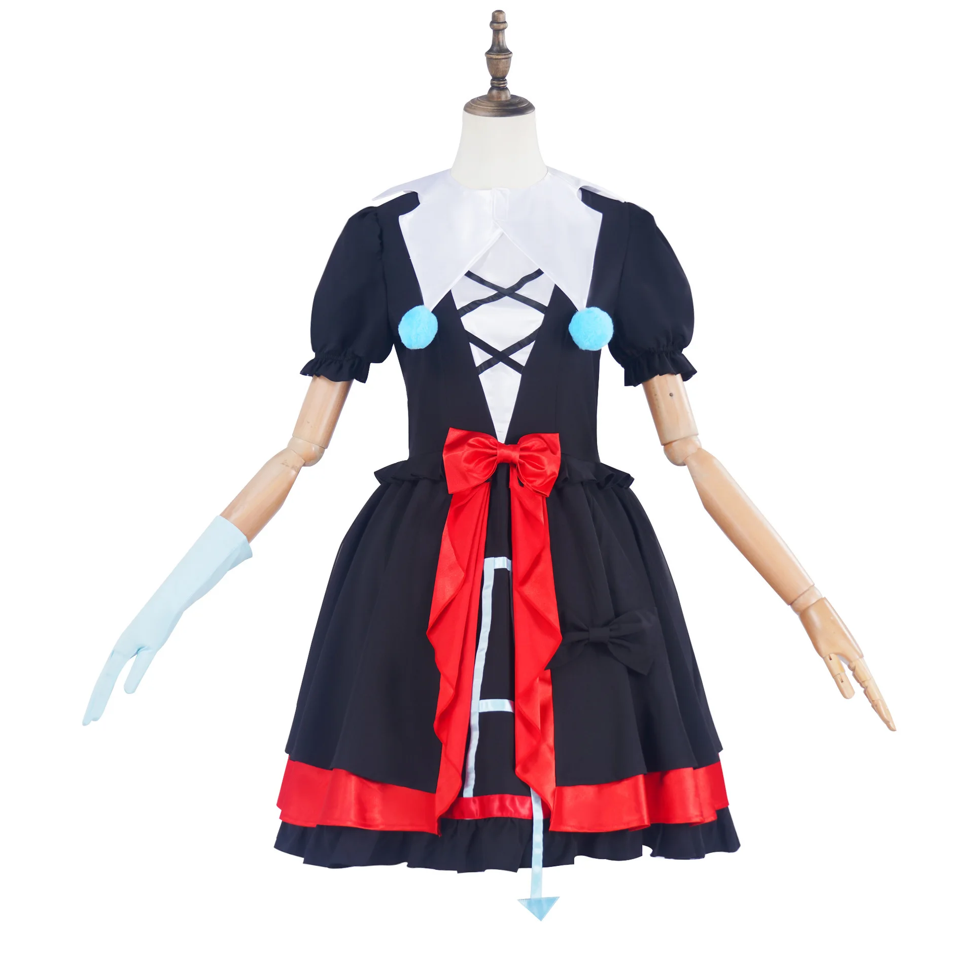 

Halloween Eggs Party Mute Girl Stella Cosplay Costume Ghost Clown Cosplay Costume Complete Set Of 2D Clothing