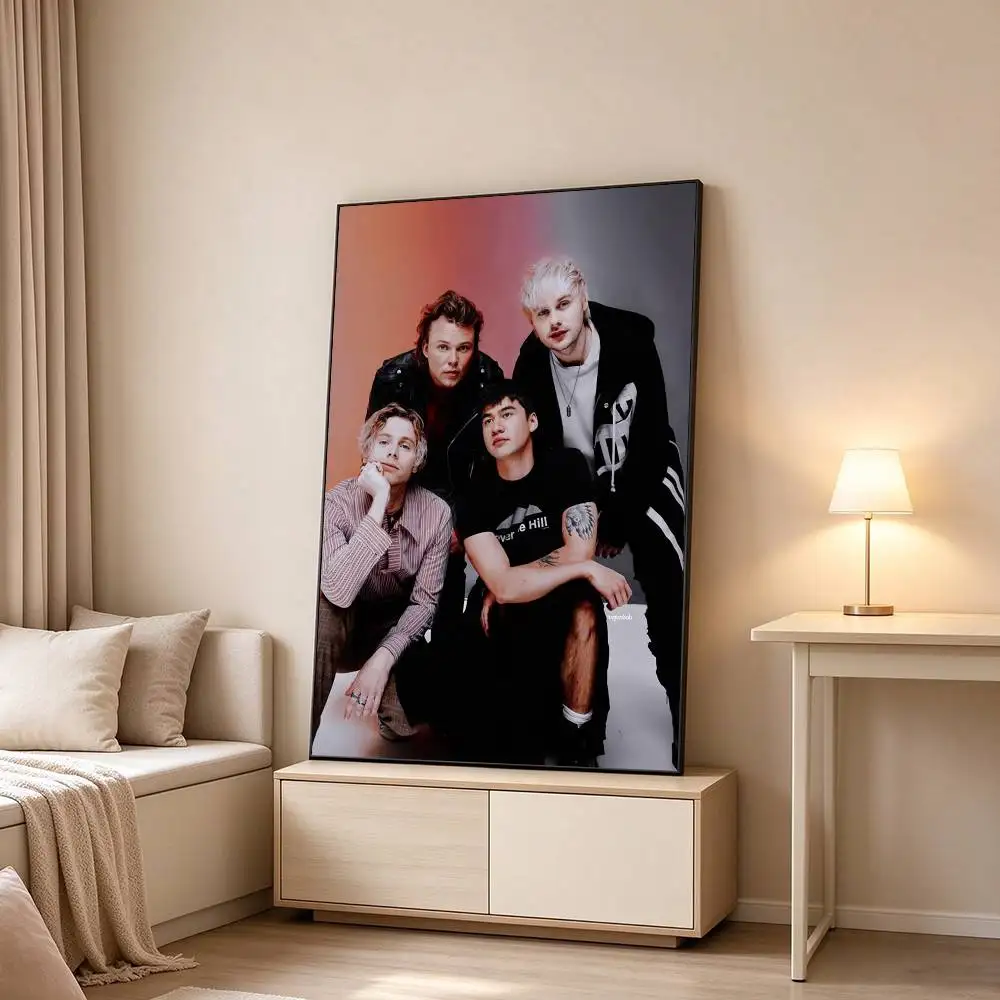 S-Seconds of Summer 5SOS  Poster High Quality Dorm Living Room Aesthetic Wall Decoration Painting Stickers Gift