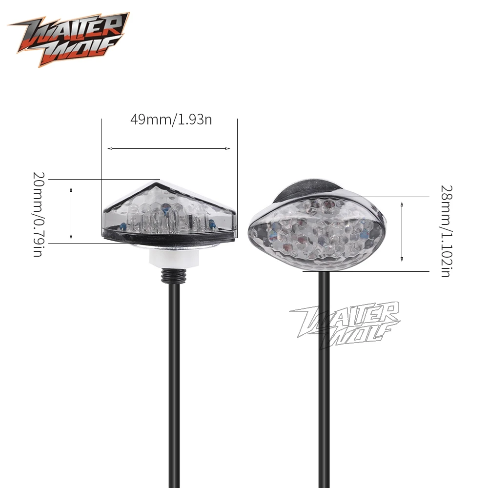 Motorcycle Smoke LED Turn Signal Flasher Blinker Light For Honda CBR 600RR 1000RR Fireblade CBR600F CBR600F4 CBR600 RR F F4