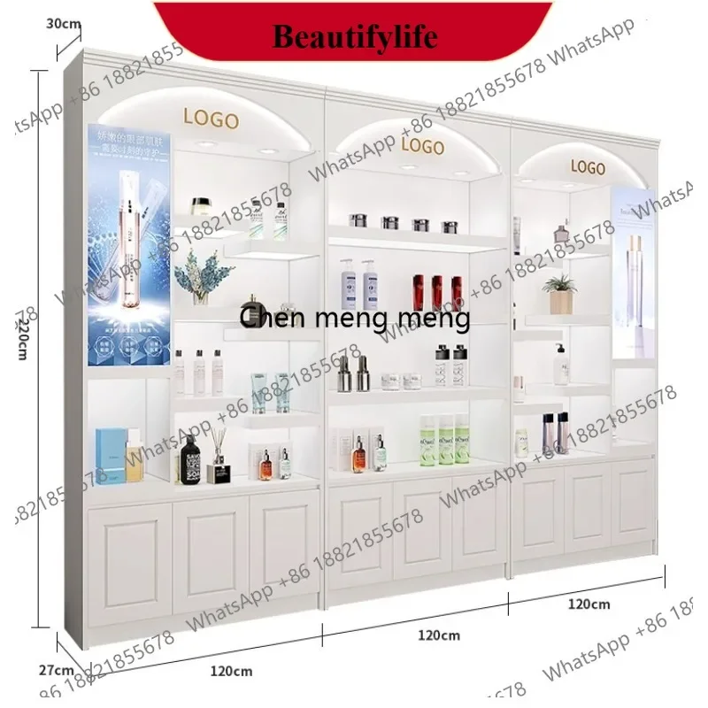YL  Modern Minimalist Cosmetics Display Cabinet Nordic Beauty Salon Nail Salon Product Display Rack High-end Office Furniture