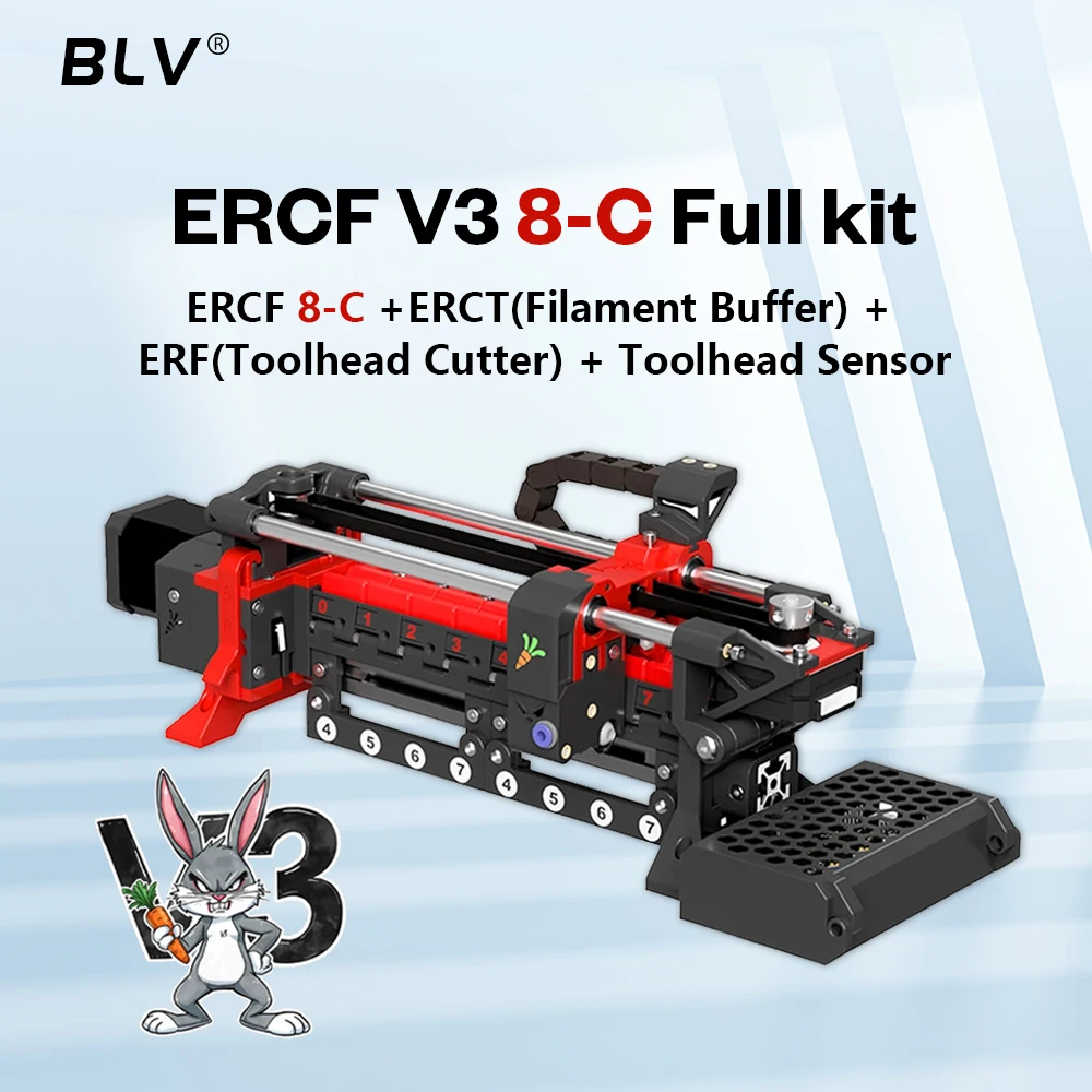 

BLV ERCF V3.0 ERCF V3 ERCF 8-C +ERCTFilament Buffer) +ERF(Toolhead Cutter)+ Toolhead Sensor FOR Voron