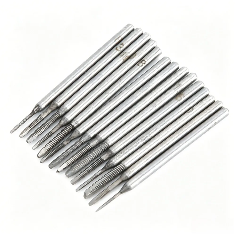 Metal Tap Screwplate Kit 14PCS Includes Taps and Dies Ranging from 0.7mm up to 2mm for Fine Watchwork Applications