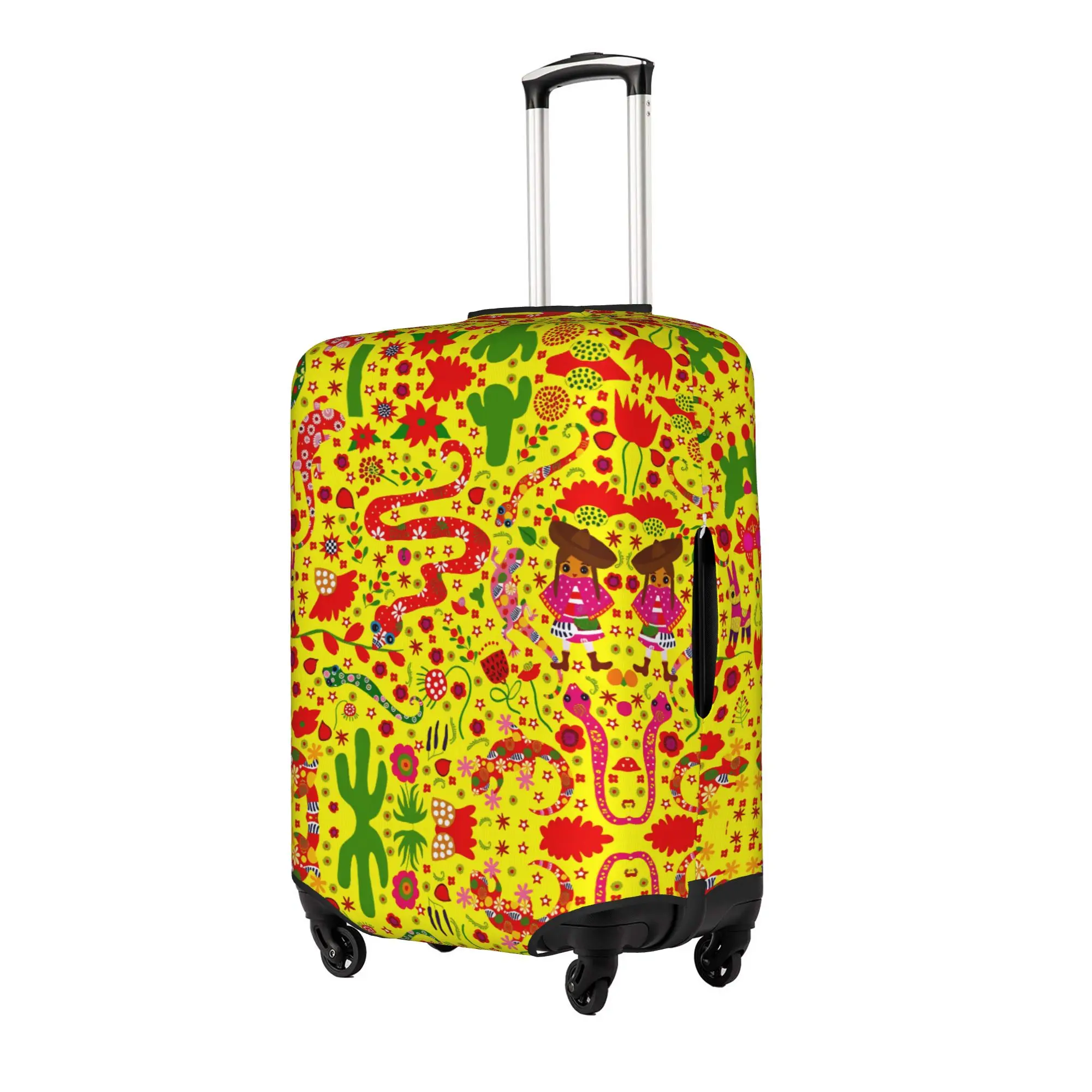 Mexican Desert Saguaro  Luggage Cover Elastic  Travel Suitcase Protective Covers Suit For 18-32 inch