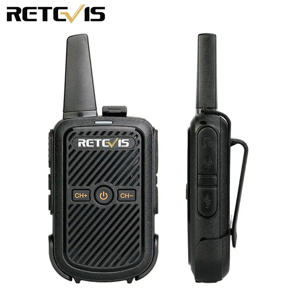 

Mini Walkie Talkie Retevis RT15 Portable Two Way Radio Portable Radio Communicator Walkie-Talkies 1 or 2 PCS for Hotel Hunting