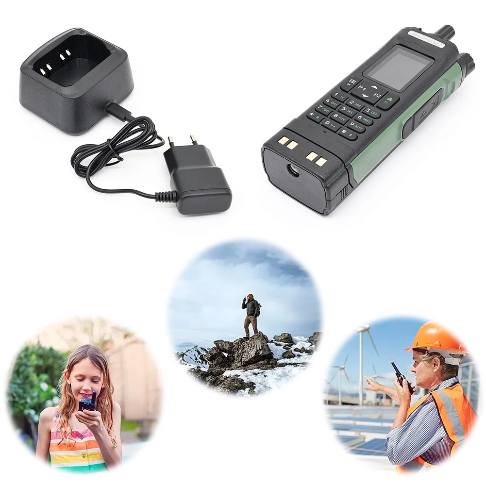 

GPS Dual Mode Walkie Talkie Type-C Rechargeable Handheld Digital Walkie-Talkie Air Band Two Way Radio for Self-Driving Fishing