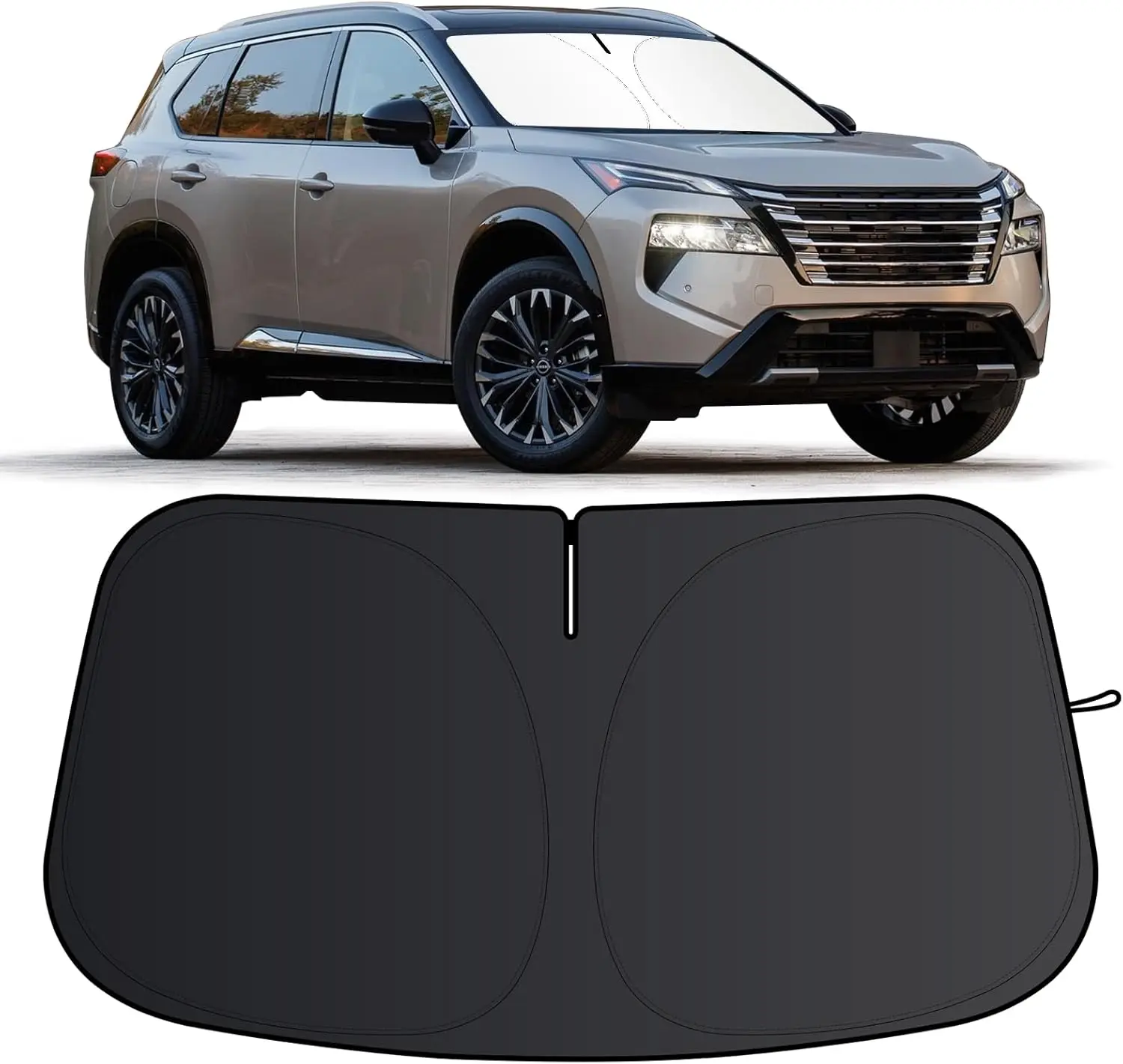 

Windshield Sun Shade for Nissan Rogue 2021-2025 Foldable Sun Visor Protector for Rogue Accessories Sunshade Car Front Window Sun