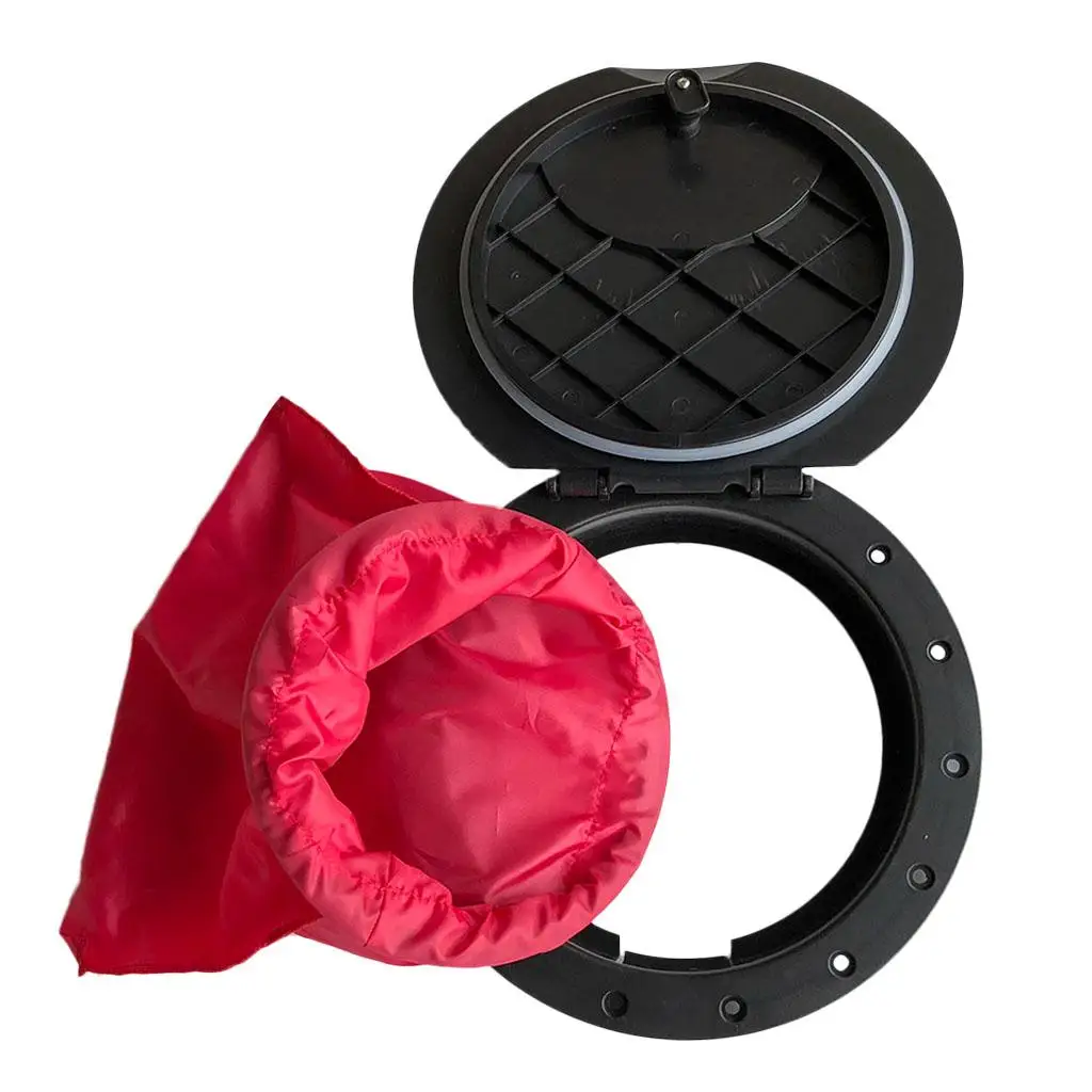 Kayak Deck Plate Black Hatch Cover Kit Boat Marine Accessory for Recreational Boat Storage