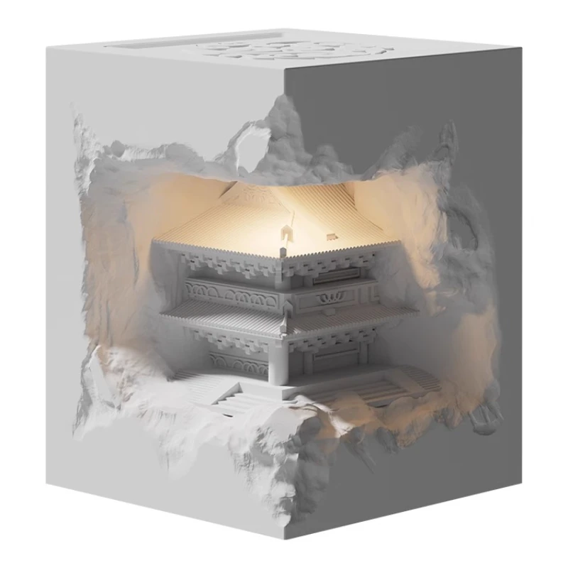 Gypsum Embedded Corner Wall Entrance Human Body Induction Corridor Chinese Decoration Small Night Atmosphere