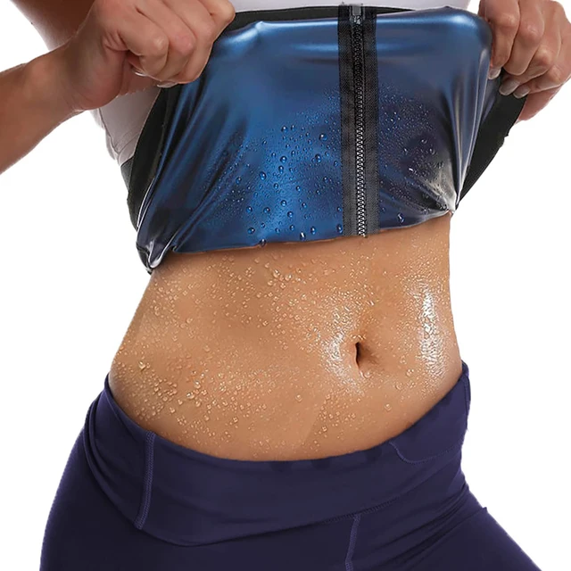 Trenażer talii dla kobiet Shaper Sauna Pas potowy Trymer do talii Niebieski