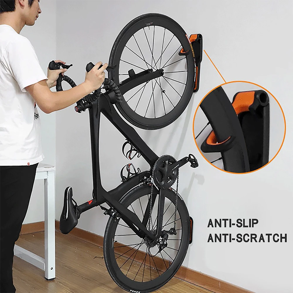 Estante para bicicleta de pared, plegable, Vertical, montaje en pared para bicicleta, montado en estante, colgador de almacenamiento Vertical para MTB, exhibición de ciclismo Stan