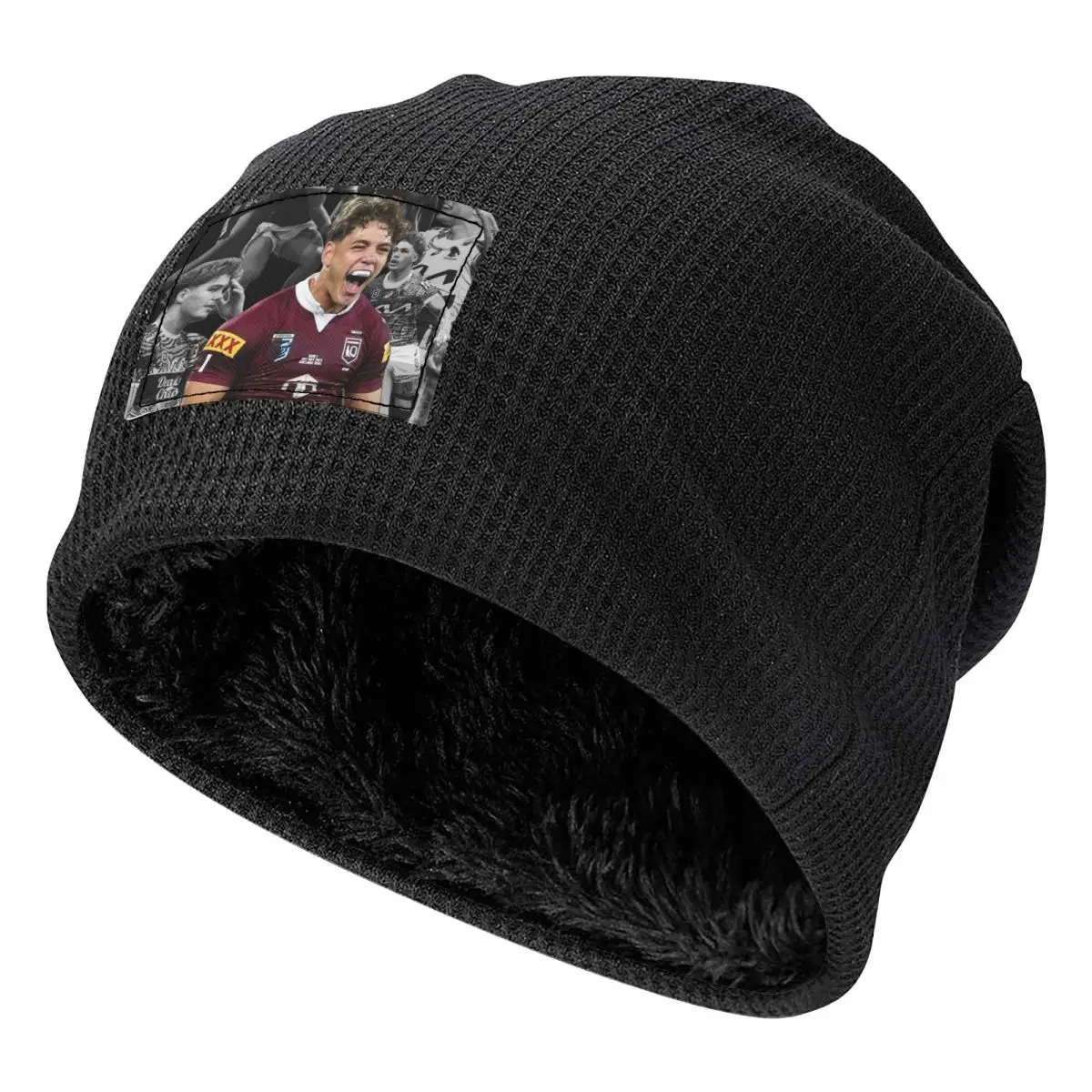 Reece Walsh Nrl Hot Collage Photos Unisex Adult Beanies Caps Fleece-Lined Bonne…