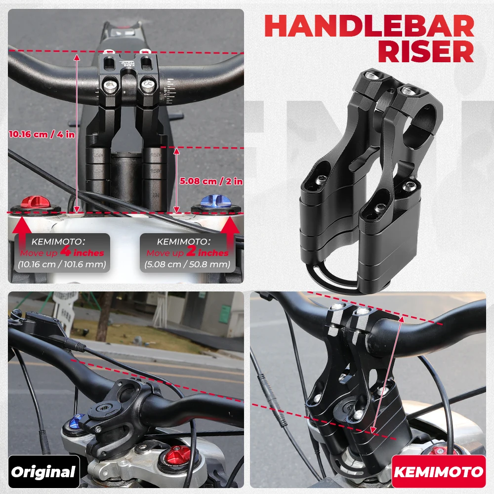 Supporto Manubrio CNC per Surron Light Bee X S L1E e Talaria Sting MX3 MX4 Bici Elettrica
