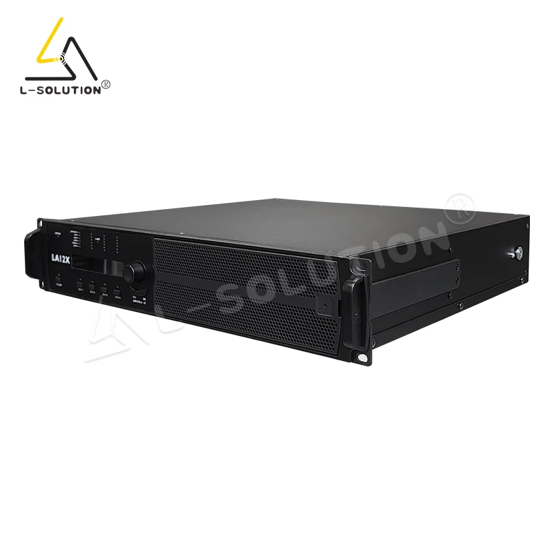 Professional 3300W Amplified Audio Equipment Selectable Connection Metal Controller LA12X 4ohm Impedance Speakers For All Models