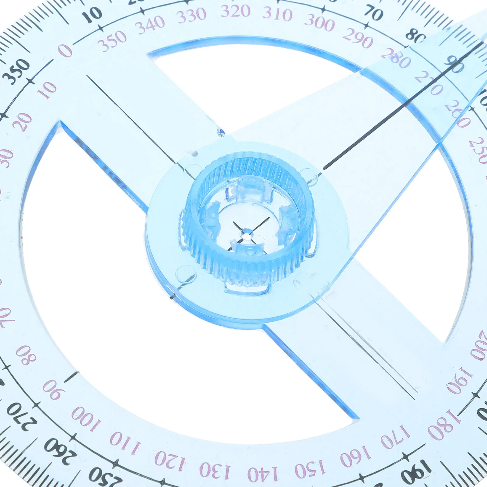 360-Degree Geometry Protractor Set – 5pcs Plastic Circular Ruler for Accurate Angle Measurement, Drafting & Classroom Use