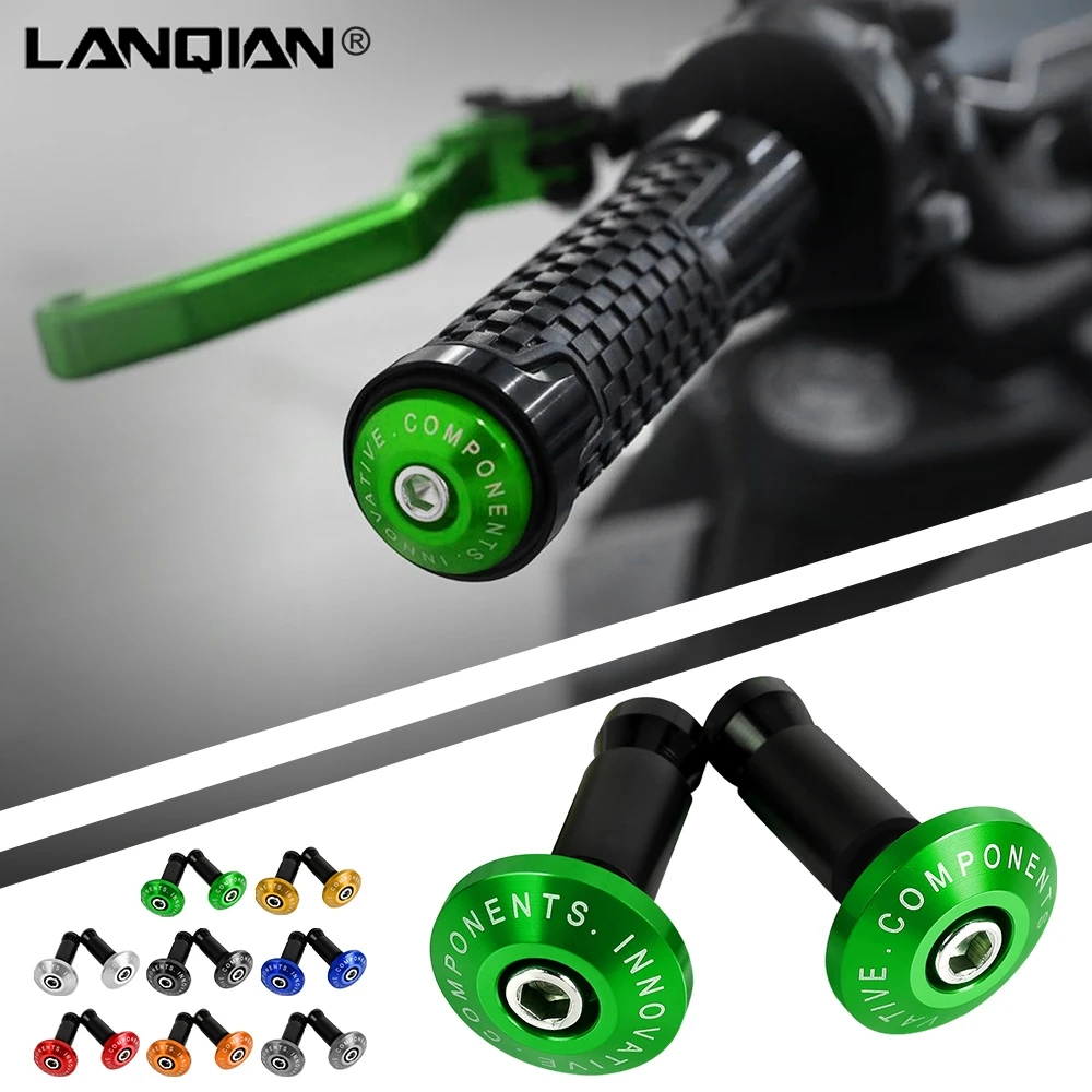 Moto Handle End Bar Motocross Handlebar Grip Plug Cap For Kawaski VERSYS Ninja250 400 650 ZX6R ZX10R ZX14R Z400 Z750 Z800 Z900