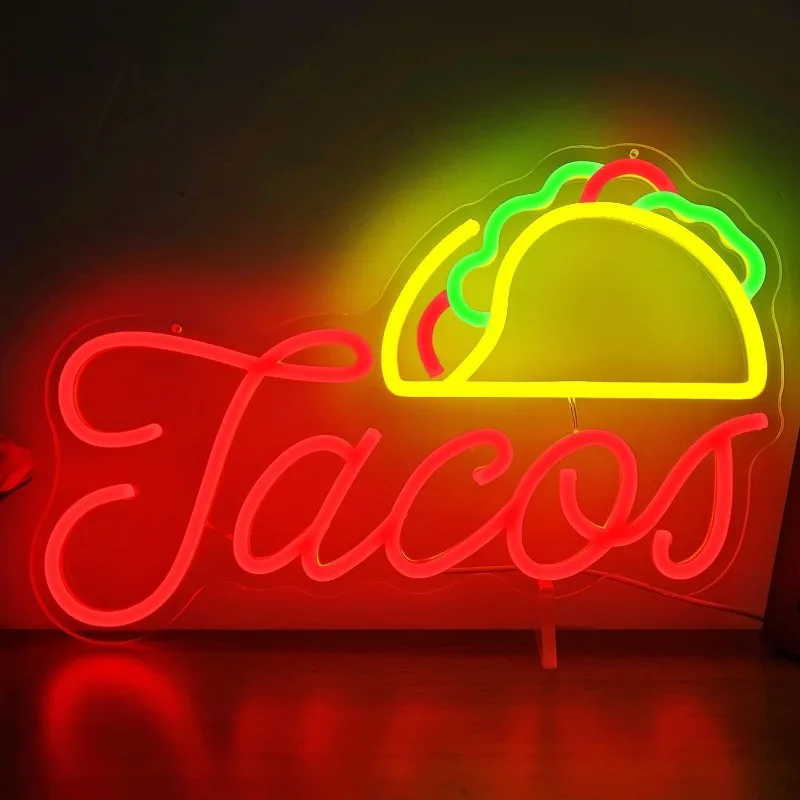 HOT DOGS Neon Lights for Wall Decoration LED Signs Fast Food Restaurants Christmas Birthday Party Gifts Wall Decorative Lights