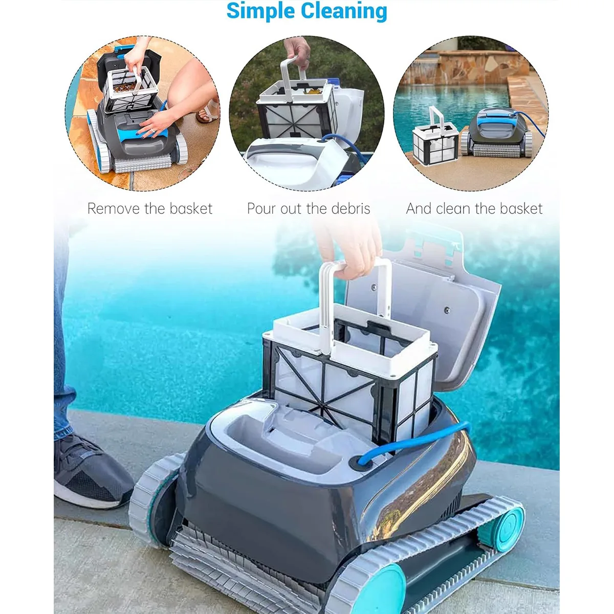 9991459-R1 سلة مرشح دقيقة مناسبة لمنظفات حمام السباحة الروبوتية دولفين S50، S100، Active 10 15، ECHO، Prowler 910 917، Premium 10 2