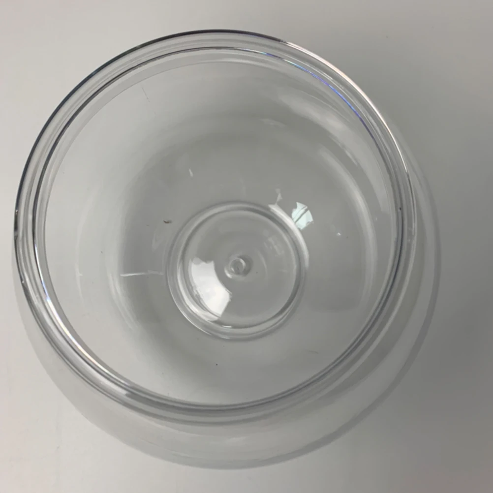 

2Pcs Clear Fish Tank Plastic Globe Bowl for Desktop Aquarium Home Decor Mini Garden Plant Pot Safe Place for Small Fish