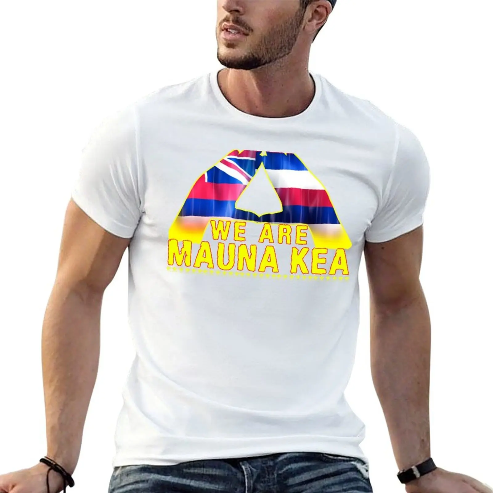 

#Wearemaunakea We Are Mauna Kea T-Shirt cotton t shirts man 100% man t shirts for men man t shirt graphic T-Shirt