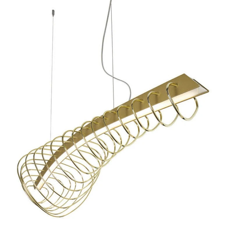 Italian designer special-shaped personality, art minimalist restaurant bar high-end, villa exhibition hall chandelier