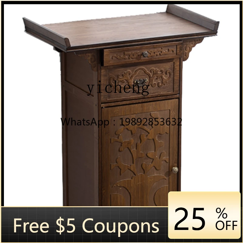 Altar a Long Narrow Table New Chinese Style Altar Home Porch God of Wealth Worship Table