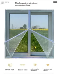 Special screen window mesh zipper double-sided adhesive self-adhesive mosquito screen mosquito net curtain home free punching