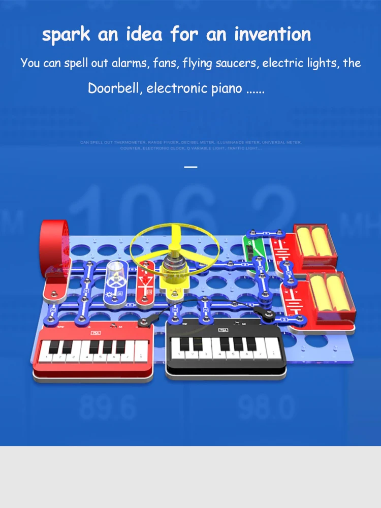 Science Kits For Kids Electronic Keyboard Circuit Learning Kit For Students Toys STEM DIY Electronic Kits