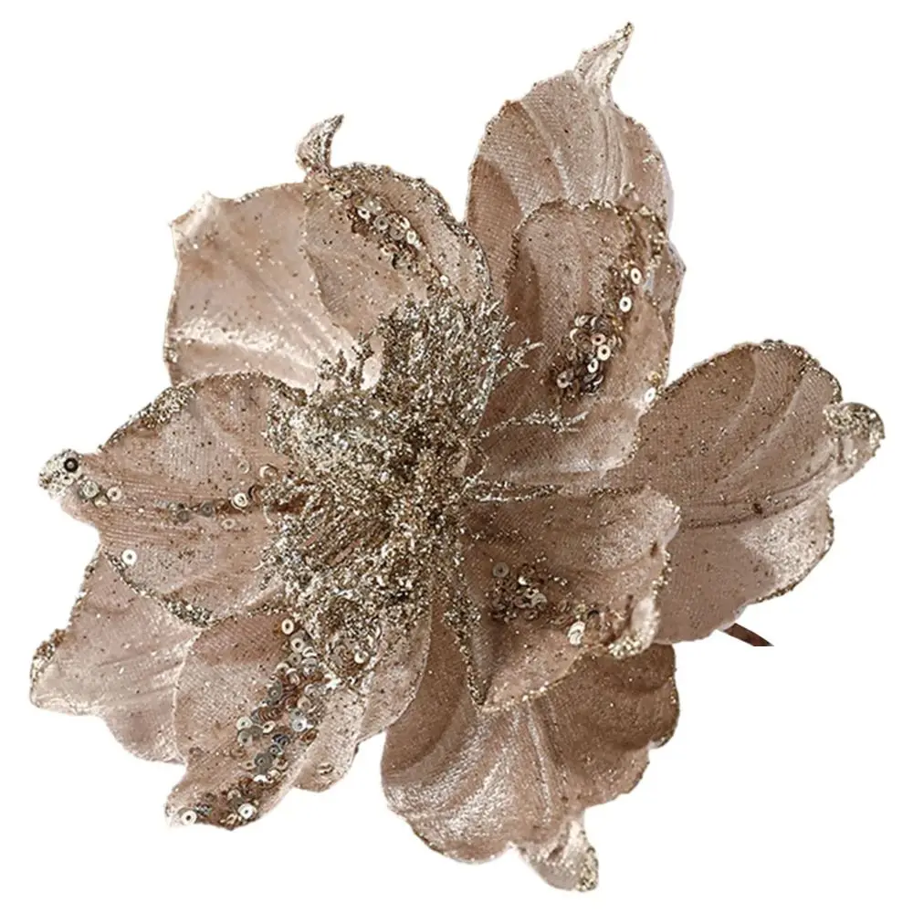 Multipurpose DIY Christmas Flower Pendants Cloth Handmade Simulated Xmas Flower Multi-layer Xmas Tree Oranments Gift Decor