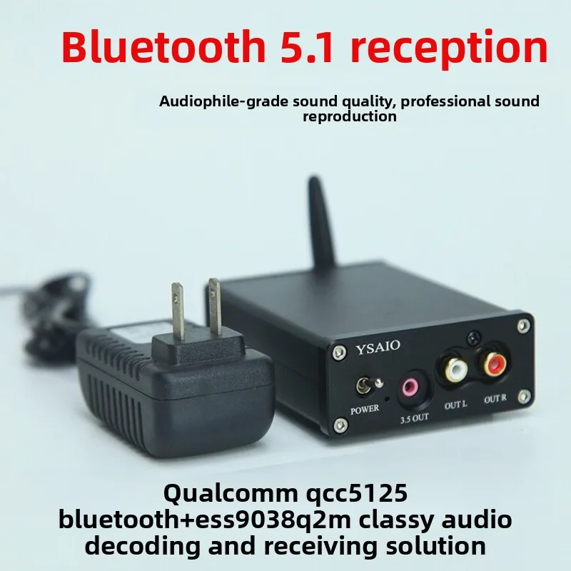

Original d3 upgraded version qcc5125 5.1 bluetooth receiver es9038 decoding lossless ldac aptx-hd