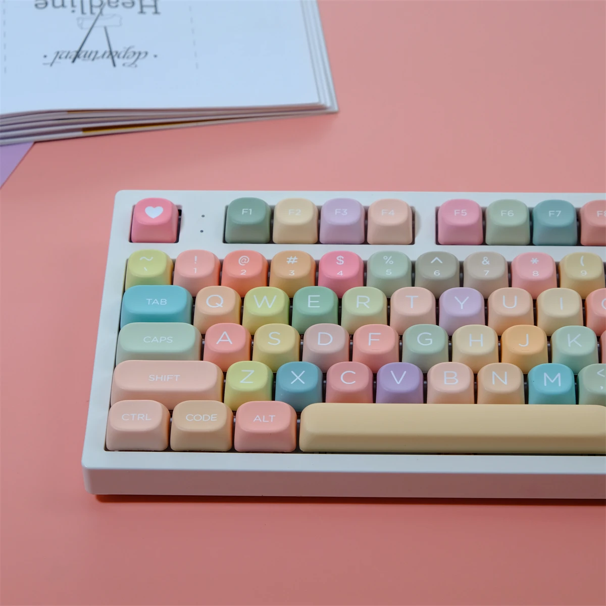 

129 Keys Candy Theme Color PBT Keycaps MOA Profile Five-sided sublimation Keycap For Gaming Mechanical Keyboard Keycap MX Switch