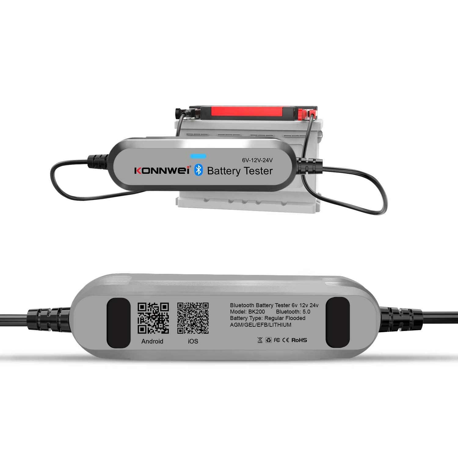 

BK200 Bluetooth Car Battery Tester And Monitor, Essential For Checking Vehicle Battery Health