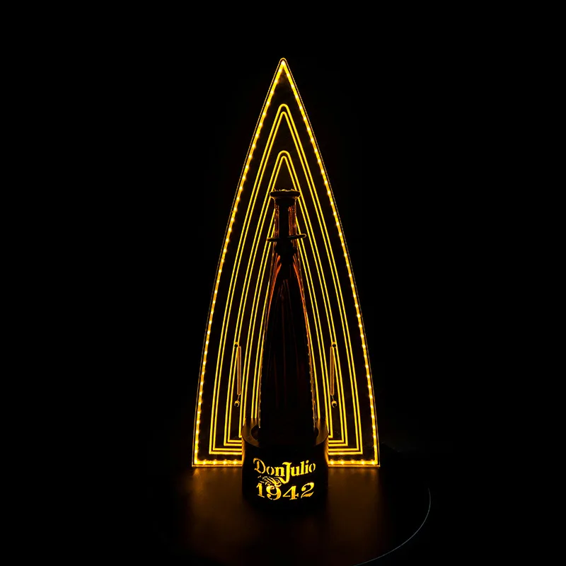 Luminous wrought iron special infinite extension wine seat VIP wine tray LED