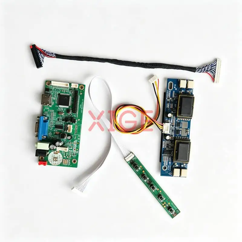 

LCD Monitor Controller Drive Board Fit MT190AW01 MT190AW02 TMS190WX1 M190A1 1440x900 LVDS 30-Pin 1440*900 4CCFL HDMI+VGA DIY Kit