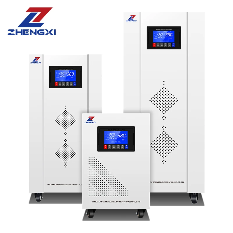 Intelligent Three-Phase LED Display Servo Motor Voltage Regulator AC 380V 400V 480V 440V 60KVA 80KVA 100KVA Voltage Stabilizers