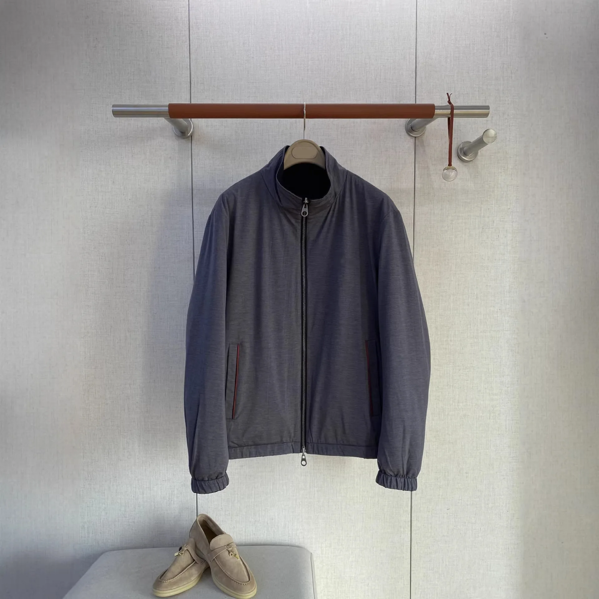 

Мужская повседневная куртка свободного кроя LORO, осенне-зимняя, модная, простая, универсальная, с воротником-стойкой, для молодежи