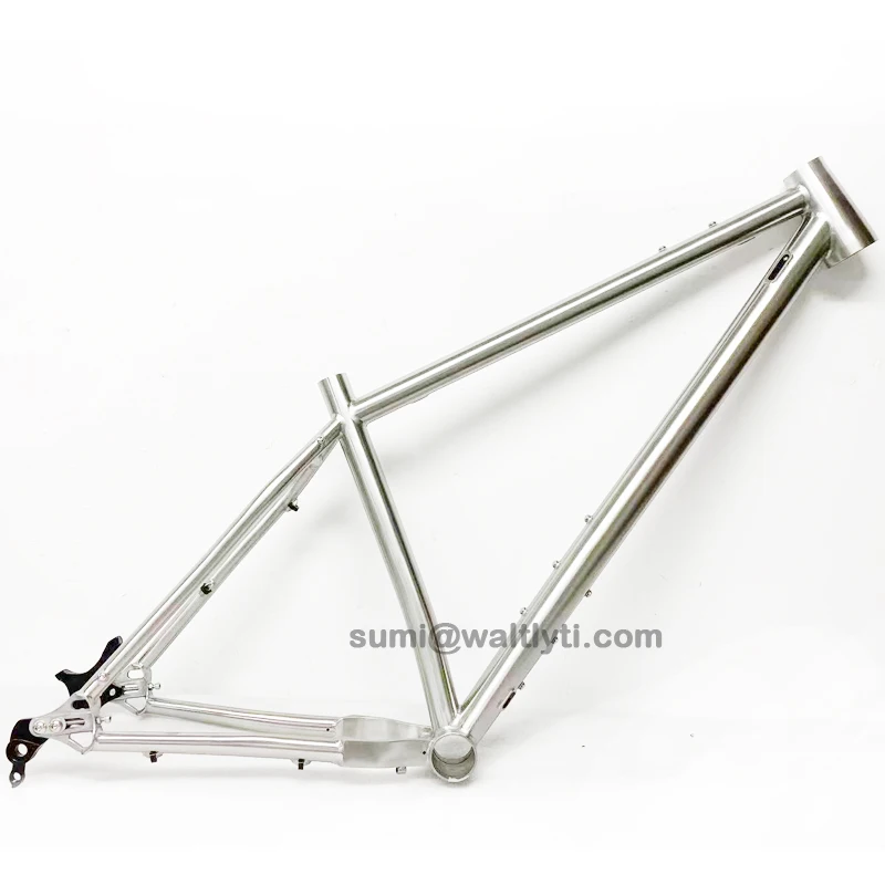 Hot-selling Factory Titanium Bicycle Custom Build Titanium Mountain Bike Frame-148x12 Sliding Dropouts Titanium MTB Bike