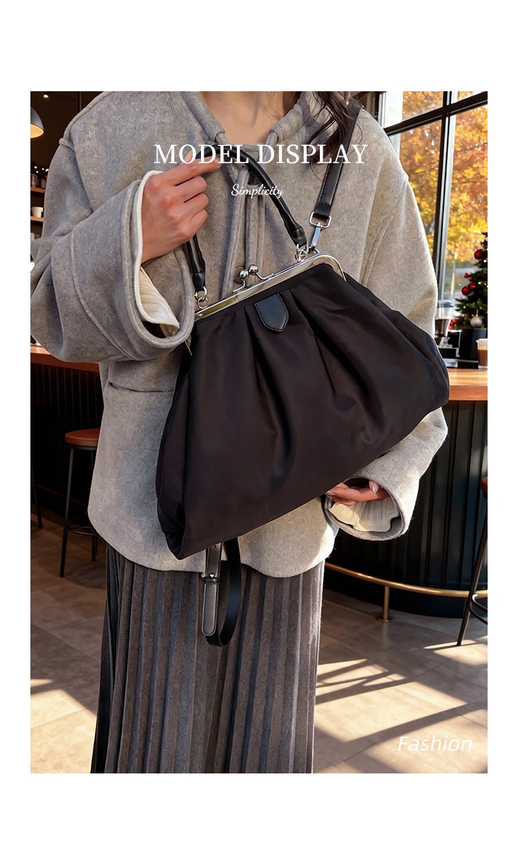 Oxford Solid Color Hasp Large Capacity backpacks Korean Style Versatile Fashion Backpack High Quality Design Sense Shoulder Bags