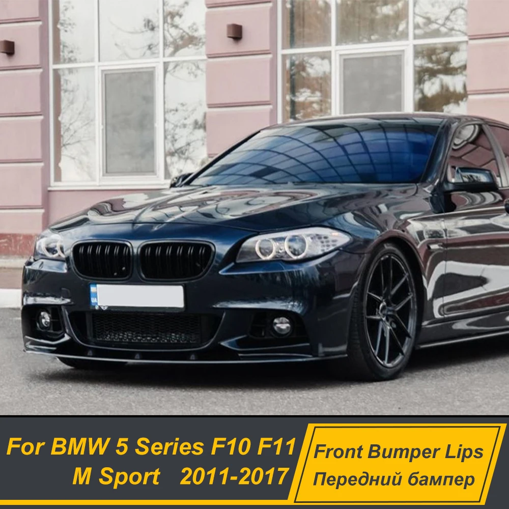 

For BMW 5 Series F10 F11 M Sport 2011-2017 Front Bumper Splitter Lip Spoiler Diffuser Bodykit Protector Tuning Accessories Parts