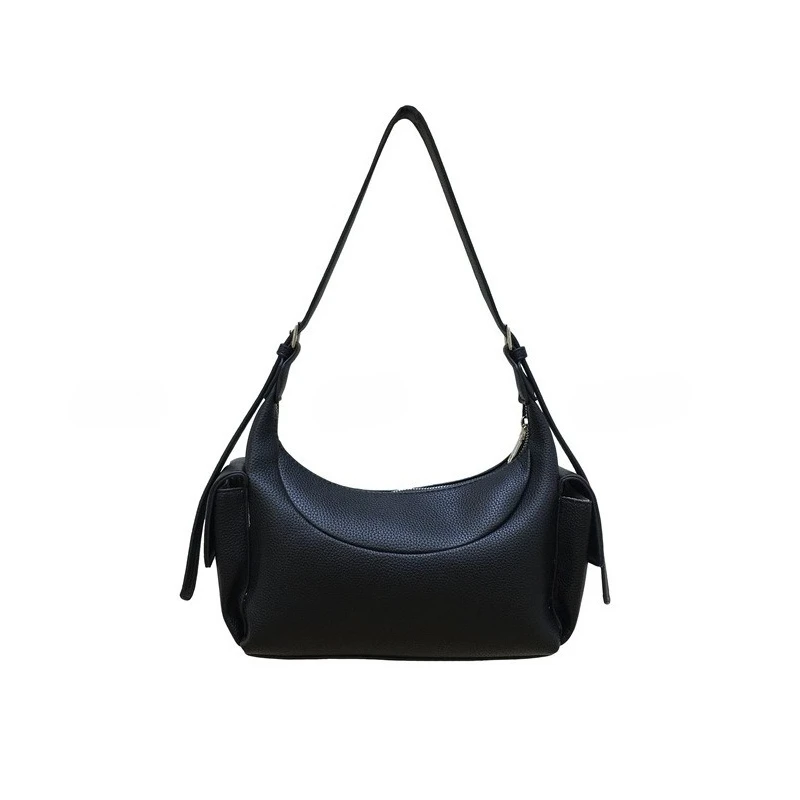 

Korean Elegant Ladies Handbags High Quality Pu Soft Leather Underarm Bag Commuting Shoulder Bag Mini Crossbody Women's Bag