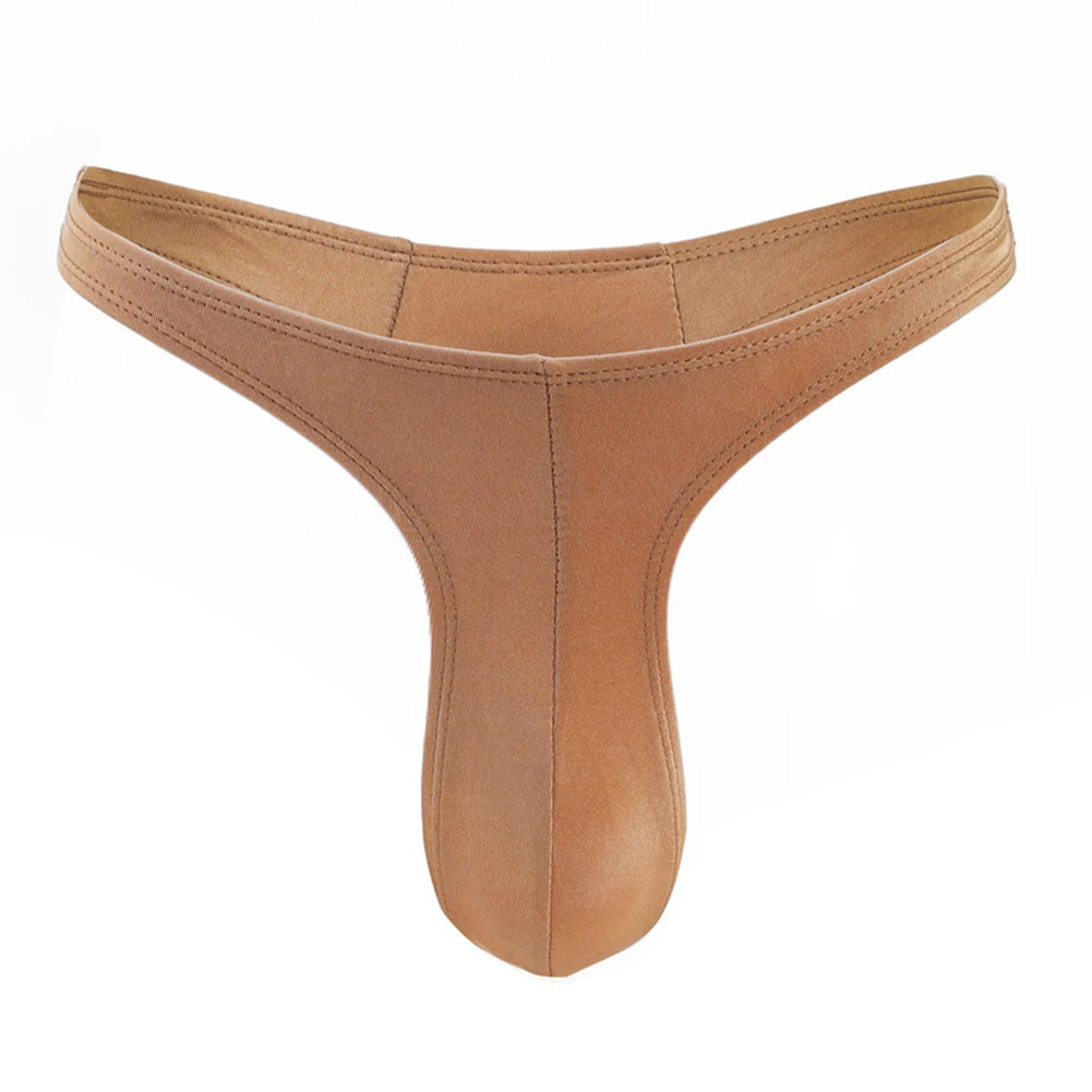 

Brand New Condition Men Thong Underwear Comfort Fit Flexible Fabric Classic Style Men's Panties G-strings Pink